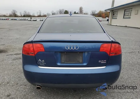 2008 Audi A4 2.0T Quattro from USA, damaged, VIN WAUDF78E56A062065